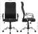 SONGMICS Scaun de birou ergonomic pentru sala de sedinte, pivotant, capitonat, inaltime reglabila si rabatabil, negru Household NewTrend