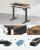 SONGMICS Birou cu reglaj electric pe inaltime, memorie cu 4 inaltimi, 60x120x(72-120)cm, maro rustic Household NewTrend