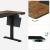 SONGMICS Birou cu reglaj electric pe inaltime, memorie cu 4 inaltimi, 60x120x(72-120)cm, maro rustic Household NewTrend