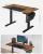SONGMICS Birou cu reglaj electric pe inaltime, memorie cu 4 inaltimi, 60x120x(72-120)cm, maro rustic Household NewTrend