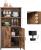 VASAGLE Comoda cu rafturi tip bufet, utilizare multifunctionala, stil industrial, 35x60x125cm, maro rustic Household NewTrend