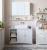VASAGLE Dulap de baie de perete, 3 usi cu oglinda, compartiment deschis, 15x70x70cm, alb Household NewTrend