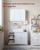VASAGLE Dulap de baie de perete, 3 usi cu oglinda, compartiment deschis, 15x70x70cm, alb Household NewTrend