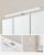 VASAGLE Dulap de baie de perete, 3 usi cu oglinda, compartiment deschis, 15x70x70cm, alb Household NewTrend