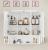 VASAGLE Dulap de baie de perete, 3 usi cu oglinda, compartiment deschis, 15x70x70cm, alb Household NewTrend