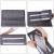 SONGMICS Scaun balansoar din lemn, suport picioare reglabil, maxim 150kg, 67x115x91cm, gri inchis Household NewTrend