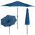 Umbrela terasa gradina, cu manivela si inclinare, diametru 300cm, Albastru Household NewTrend