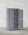 VASAGLE Dulap de baie, din MDF, cu 2 compartimente si 4 usi, rafturi reglabile, 30x60x110cm, gri Household NewTrend