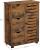 SONGMICS Comoda cu 3 sertare si dulap, 60x30x80cm, maro rustic Household NewTrend