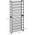 SONGMICS Raft pentru pantofi suprapozabil, pe 12 nivele, din metal, cu rafturi reglabile, pentru 48-60 perechi, 31x 93x223cm, negru Household NewTrend