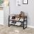 VASAGLE Raft pentru pantofi metalic, cu 2 polite, stil industrial, 66x45x30cm, maro Household NewTrend