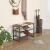 VASAGLE Raft pentru pantofi metalic, cu 2 polite, stil industrial, 66x45x30cm, maro Household NewTrend