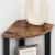 VASAGLE Raft de colt cu 4 etaje, tip biblioteca, cadru metal si polite lemn, industrial, 34x34x125cm, maro rustic Household NewTrend