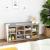 VASAGLE Banca pentru hol cu suport pentru pantofi, 10 compartimente, cu perna, 104x48x30cm, stejar Household NewTrend