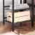 VASAGLE Set de 2 noptiere, cu cadru metalic, blat MDF, rafturi reglabile, 40x40x50cm, maro rustic Household NewTrend