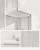 VASAGLE Raft de colt boho, cadru metalic, polite MDF si panouri poliratan, 32x32x156cm, alb Household NewTrend