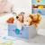 SONGMICS Raft de depozitare jucarii, 7 cutii detasabile din tesatura, 63x30x60cm, alb Household NewTrend