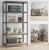 SONGMICS Raft de depozitare metalic, cu rafturi din MDF, 5 polite, max. 600 kg, 200x100x50cm, gri Household NewTrend