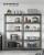 SONGMICS Raft de depozitare metalic, cu rafturi din MDF, 5 polite, max. 600 kg, 200x100x50cm, gri Household NewTrend