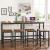 VASAGLE Masa de bar inalta, cadru metalic, design industrial, 100x40x90cm, maro rustic Household NewTrend