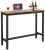 VASAGLE Masa de bar inalta, cadru metalic, design industrial, 120x40x100cm, maro rustic Household NewTrend