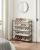 SONGMICS Raft de depozitare pantofi, metalic, 5 nivele din tesatura oxford, pentru 20-25 perechi, 29x89x93cm, maro rustic si negru Household NewTrend