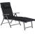 SONGMICS Sezlong pliabil, cu saltea groasa si tetiera, spatar reglabil, maxim 150kg, 183x60x39cm, negru Household NewTrend