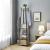 VASAGLE Cuier de haine cu 3 rafturi, suport cu carlige, din otel, 43x43x180 cm, stil industrial, gri si negru Household NewTrend