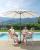 SONGMICS Umbrela de gradina, cu manivela pentru deschidere, sistem inclinare, 300cm, bej Household NewTrend