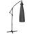 Umbrela de gradina cu brat lateral banana, cu husa, 300cm, gri Household NewTrend