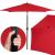 Umbrela terasa gradina, cu manivela si inclinare, diametru 250cm, Rosu Household NewTrend