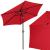 Umbrela terasa gradina, cu manivela si inclinare, diametru 250cm, Rosu Household NewTrend