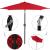 Umbrela terasa gradina, cu manivela si inclinare, diametru 250cm, Rosu Household NewTrend