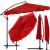 Umbrela de gradina cu brat lateral banana, cu husa, 300cm, rosu Household NewTrend