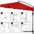 Umbrela de gradina cu brat lateral banana, cu husa, 300cm, rosu Household NewTrend