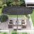 SONGMICS Umbrela de gradina dubla, cu manivela, 460 x 270 cm, gri Household NewTrend