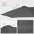 SONGMICS Umbrela de gradina dubla, cu manivela, 460 x 270 cm, gri Household NewTrend