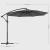 SONGMICS Umbrela de gradina cu brat lateral banana, 300cm, gri Household NewTrend