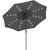 SONGMICS Umbrela de gradina, iluminare LED solara, cu manivela pentru deschidere, sistem inclinare, 300cm, gri Household NewTrend