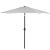 Umbrela terasa gradina, cu manivela si inclinare, diametru 260cm, gri Household NewTrend