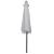 Umbrela terasa gradina, cu manivela si inclinare, diametru 260cm, gri Household NewTrend