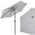 Umbrela terasa gradina, cu manivela si inclinare, diametru 260cm, gri Household NewTrend