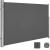 SONGMICS Paravan lateral pentru intimitate, extensibil, sistem fixare inclus, 160x400cm, gri Household NewTrend