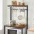 VASAGLE Raft de bucatarie, suport pentru cuptorul cu microunde, cu 3 polite, 60x40x152cm, maro rustic Household NewTrend