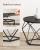 VASAGLE Set de 2 mese de cafea, stil industrial, 50x40cm si 40x36cm, negru Household NewTrend