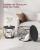 VASAGLE Set de 2 mese de cafea, stil industrial, 50x40cm si 40x36cm, negru Household NewTrend