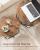 VASAGLE Set de 2 mese de cafea, stil industrial, 50x40cm si 40x36cm, maro rustic si negru Household NewTrend