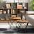 VASAGLE Set de 2 mese de cafea, stil industrial, 50x40cm si 40x36cm, maro rustic si negru Household NewTrend