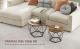 VASAGLE Set de 2 mese de cafea, stil industrial, 50x40cm si 40x36cm, maro rustic si negru Household NewTrend