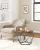 VASAGLE Set de 2 mese de cafea, stil industrial, 50x40cm si 40x36cm, maro rustic si negru Household NewTrend